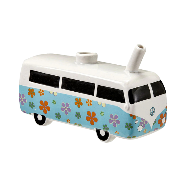 Ceramic Special Dry Hand Pipe / Retro Vintage Bus